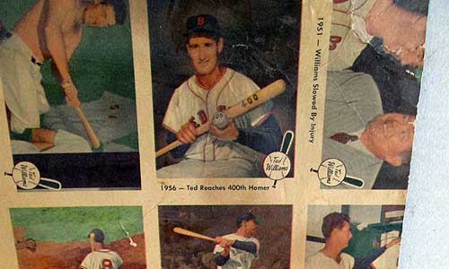 1959 Fleer Ted Williams Uncut Sheet