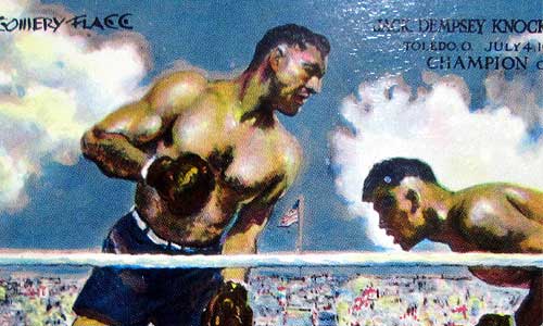 Jack Dempsey Autographed Post card (1)