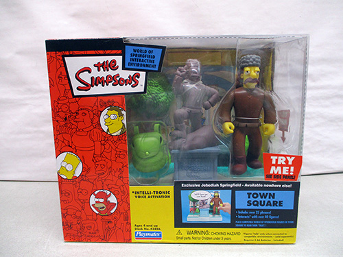 image of The Simpsons Town Square Figure Playmates