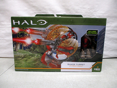 image of Halo Shade Turret Toy with Figure and Accessories