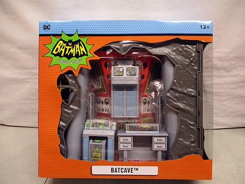 image of DC Batman Retro Batcave Playset in Box