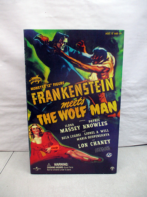 image of Frankenstein Meets The Wolf Man Vintage Poster