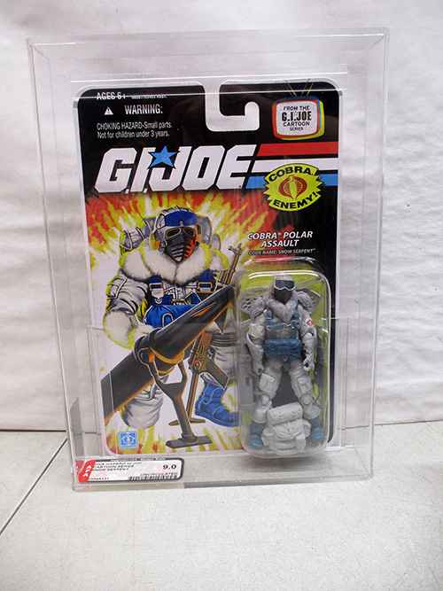 image of G.I. Joe Cobra Polar Assault Figure in Original Packaging AFA