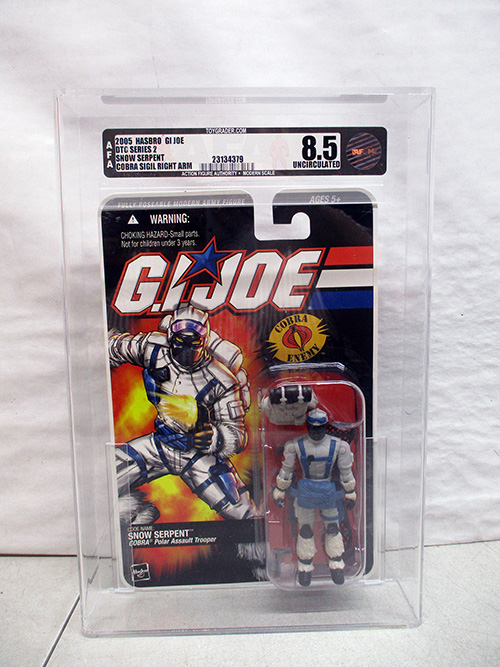 image of GI Joe Snow Serpent AFA Graded Action Figure AFA 8.5