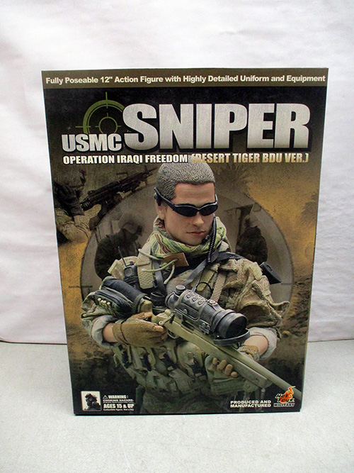 image of Hot Toyz USMC Sniper Action Figure: Operation Iraqi Freedom