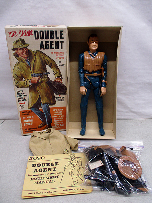 image of Mike Hazard Double Agent Action Figure with Box