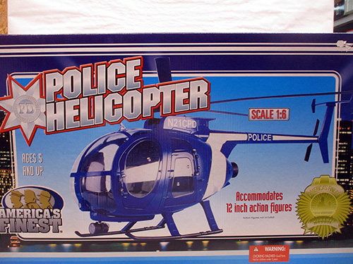 image of Scale 1:6 Police Helicopter Playset