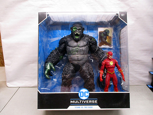 image of DC Multiverse Gorilla Grodd vs The Flash Figures