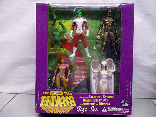 image of DC Direct Classic Teen Titans Action Figure Gift Set