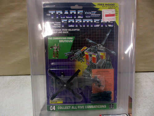 image of Transformers G1 Combaticon Vortex Sealed Action Figure AFA graded