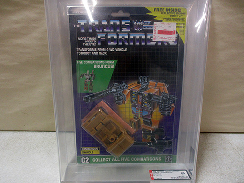 image of Transformers G2 Bruticus Combaticon Figure in Original Packaging AFA graded
