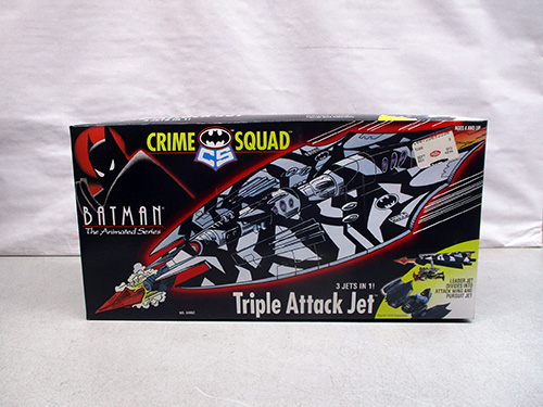 image of Batman Crime Squad Triple Attack Jet in Original Box