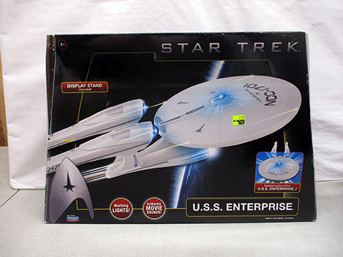 image of Star Trek USS Enterprise Ship Model with Lights