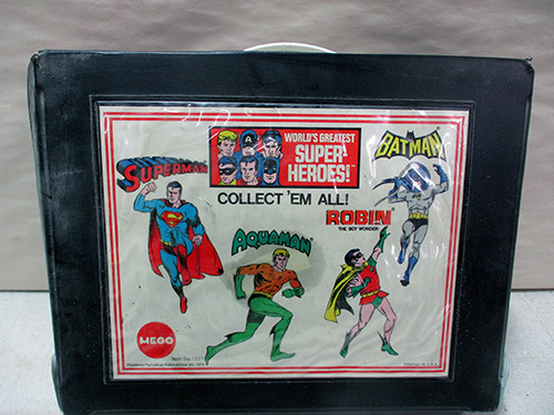 image of Mego Superheroes Carrying Case Featuring DC Heroes