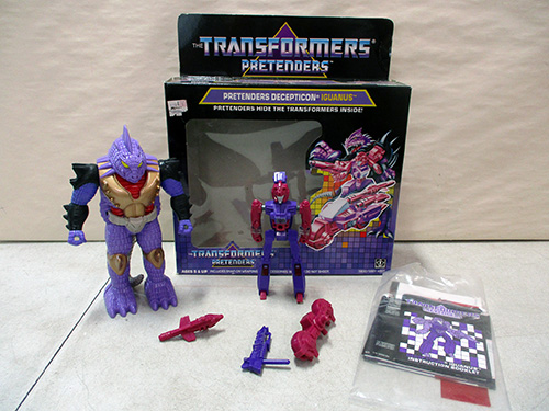image of Transformers Pretenders Decepticon Iguanus with Box