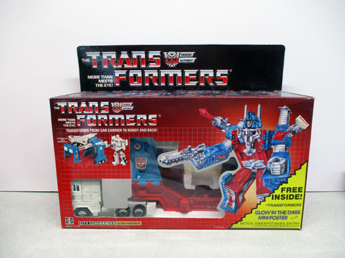 image of Transformers Generation 1 Optimus Prime Figure with Box