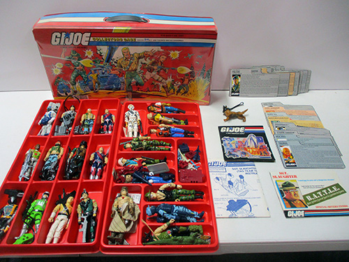 image of GI Joe Action Figures with Storage Case and Accessories