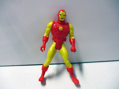 image of 1984 Marvel Secret Wars Iron Man Action Figure with Classic Red-Yellow Suit