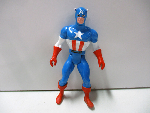 image of 1984 Marvel Secret Wars Captain America Action Figure with Classic Suit