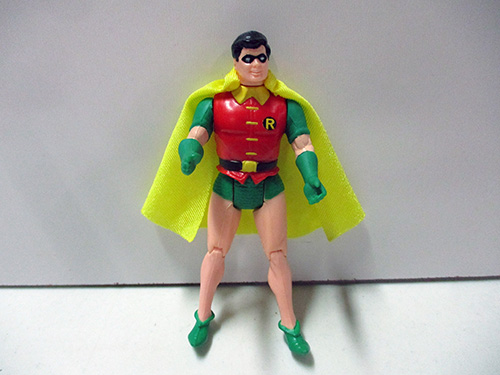 image of 1984 Kenner DC Super Powers Robin Action Figure with Yellow Cape