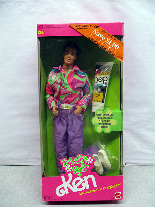 image of Mattel Totally Hair Ken Doll in Original Box