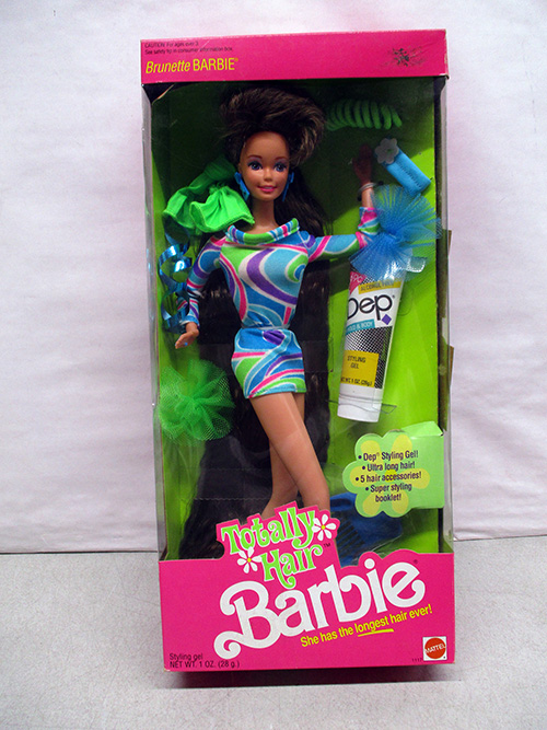 image of Totally Hair Barbie Doll 1990s New in Box