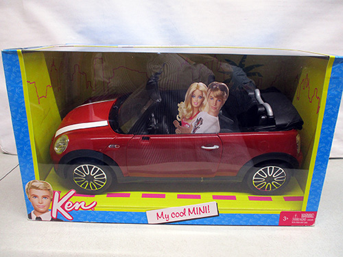 image of Barbie Ken My Cool Mini Car Play Set