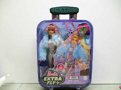 image of Barbie Extra Fly Doll Set with Carrying Case