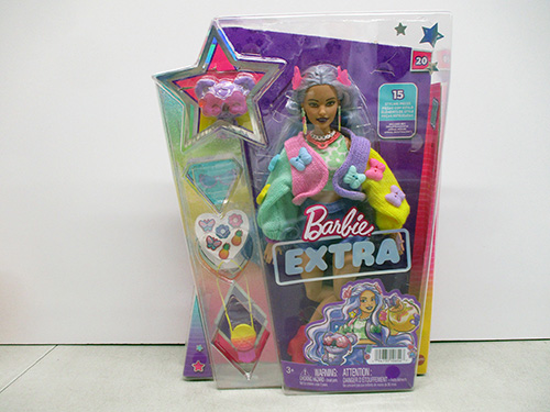 image of Barbie Extra Doll with Accessories in Original Packaging
