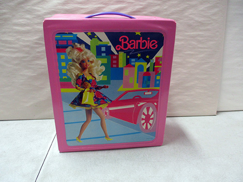 image of 1989 Barbie Vinyl Carrying Case with Graphics