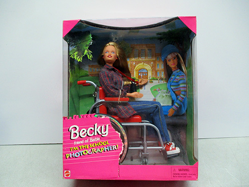 image of Becky Friend of Barbie School Photographer Doll