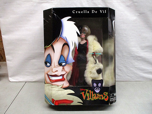 image of Disney Cruella De Vil Villains Doll in Original Box