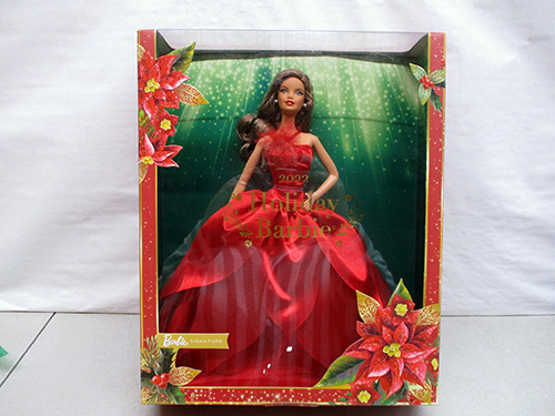 image of Barbie Holiday Celebration Doll in Box