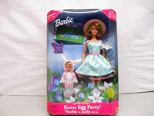 image of Mattel 1995 Easter Egg Party Barbie & Kelly Gift Set