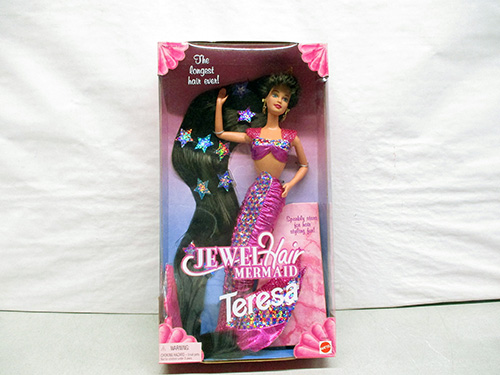 image of Jewel Hair Mermaid Teresa Doll in Original Packaging