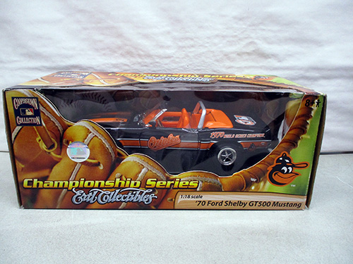 image of 1:18 Scale 1970 Ford Shelby GT500 Mustang Baltimore Orioles Model