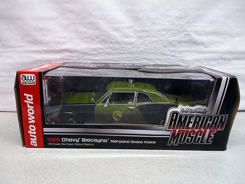 image of Auto World 1966 Chevy Biscayne Maryland Police 1/18