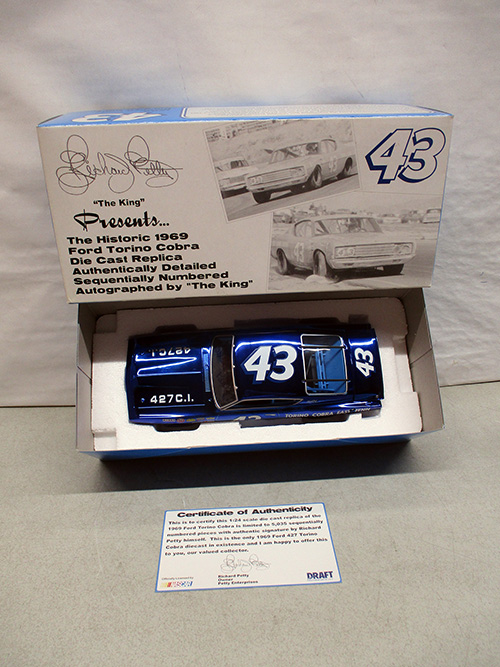 image of Richard Petty Diecast 1969 Ford GT Replica with COA