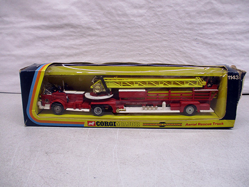 image of Corgi Aerial Rescue Truck Die-Cast Model No. 1143
