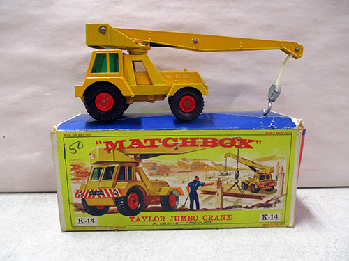 image of Matchbox Taylor Jumbo Crane K-14 with Original Box