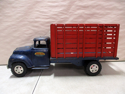 image of Vintage Metal Livestock Toy Truck