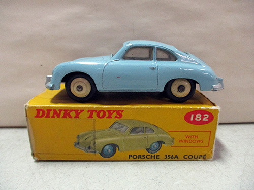 image of Dinky Toys No. 182 Porsche 356A Coupe with Original Box