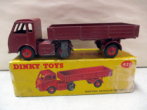 image of Dinky Toys Electric Articulated Lorry No. 421 with Box