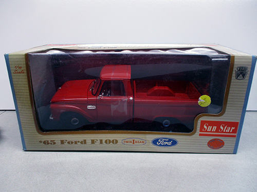 image of Sun Star '65 Ford F-100 Diecast Model Truck in Box