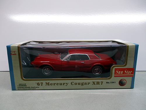 image of Sun Star 1:18 1967 Mercury Cougar XR7 Model Car