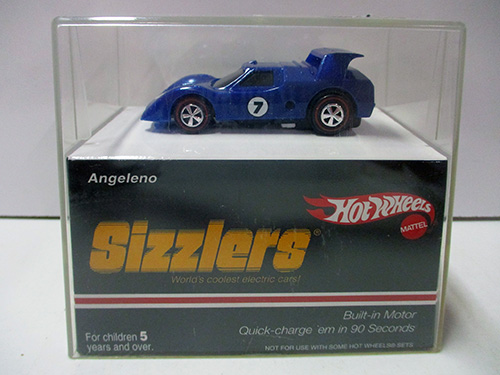 image of Hot Wheels Sizzlers Angeleno Electric Car in Display Case