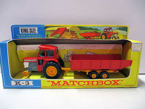image of Matchbox King Size K-3 Tractor and Trailer in Box