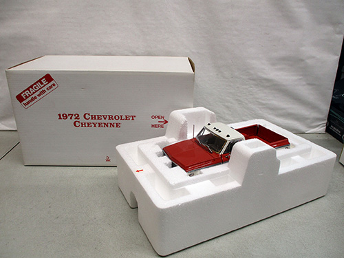 image of Danbury Mint 1972 Chevrolet Cheyenne Diecast Model in Original Packaging