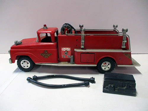image of Tonka Red Fire Truck Toy with Accessories