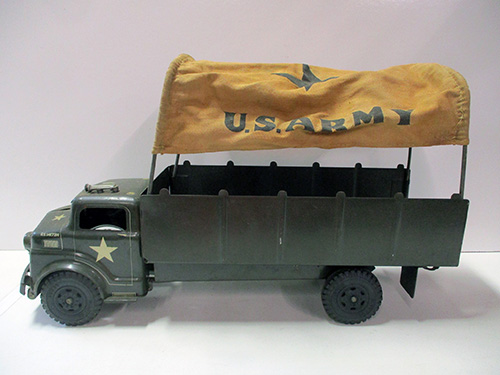 image of Lumar U.S. Army Toy Truck with Canvas Cover